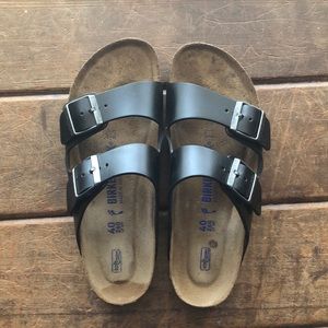 Black Leather Birkenstock’s